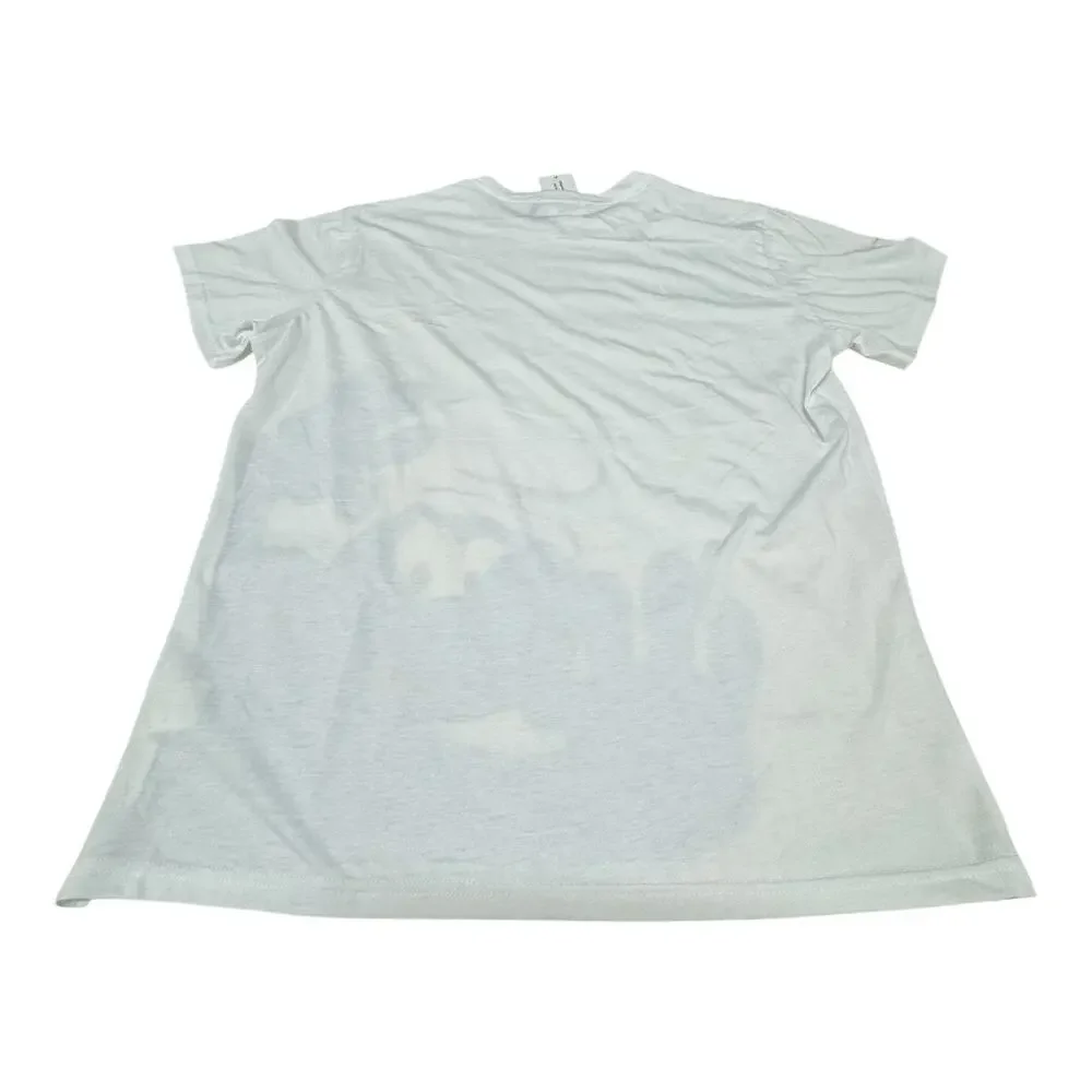 NWT SMURFS X Romwe L White Short Sleeve Peyo T-Shirt Casual Retro Cartoon 80's - Picture 9 of 9
